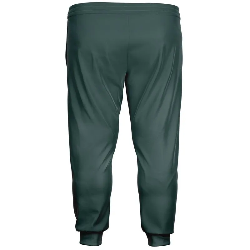 Dark Blue Cool Green Joggers | Unisex | with PLUS sizes | Dark Pale Pastel Blue Cool Green | C30M0Y15K80